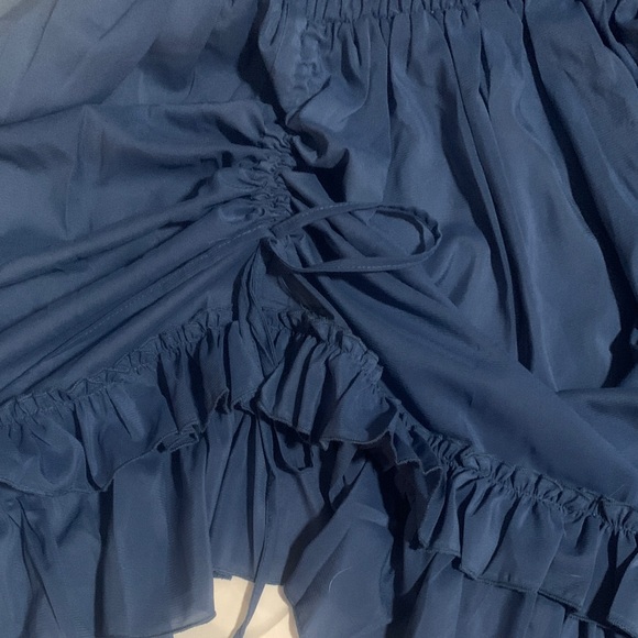 Blue Ruffled Dress - Picture 2 of 7